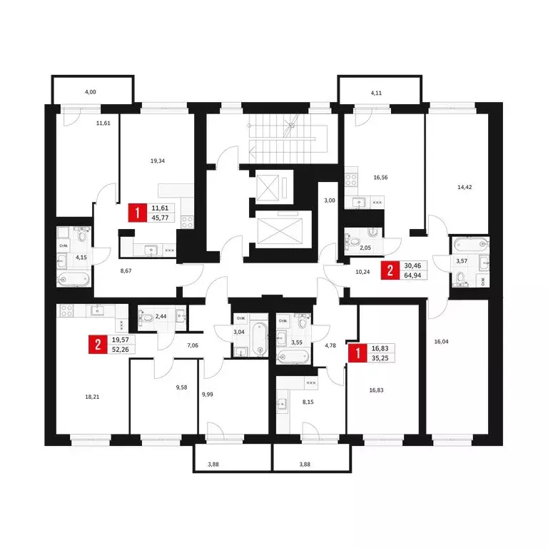 1-комнатная квартира: Уфа, Большая Московская улица, 11 (35.25 м) - Фото 2