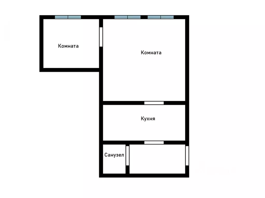 2-к кв. Томская область, Томск ул. Бакунина, 15А (41.8 м) - Фото 2