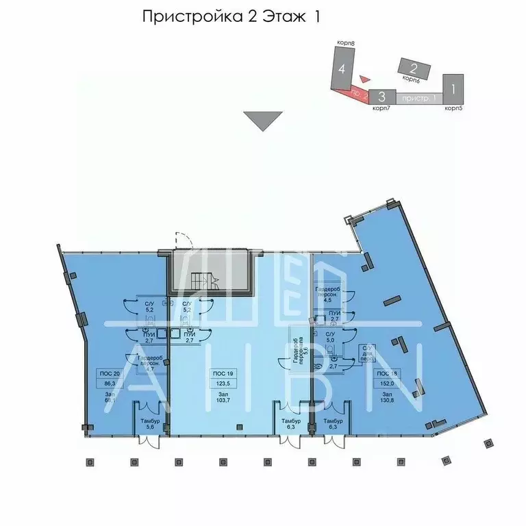 Помещение свободного назначения в Москва Портлэнд жилой комплекс (86 ... - Фото 1