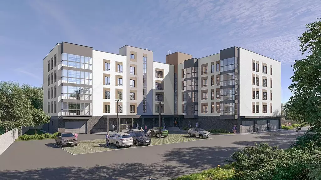 1-к. квартира, 54,7 м, 2/5 эт. - Фото 1