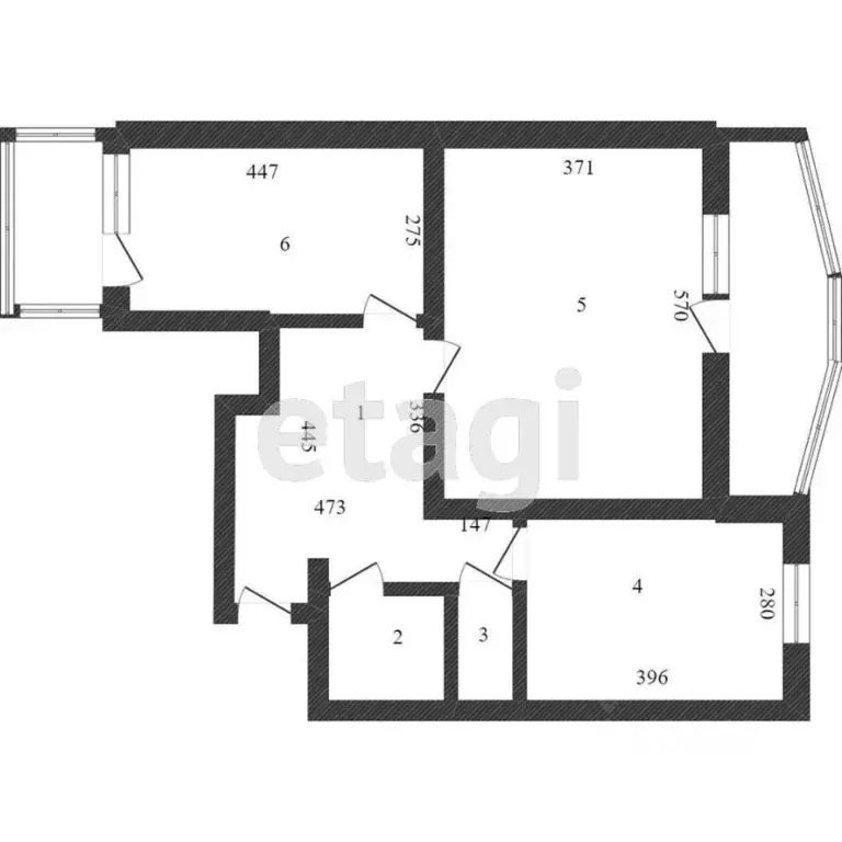 2-к кв. Тюменская область, Тобольск 3Б мкр, 10А (60.9 м) - Фото 2
