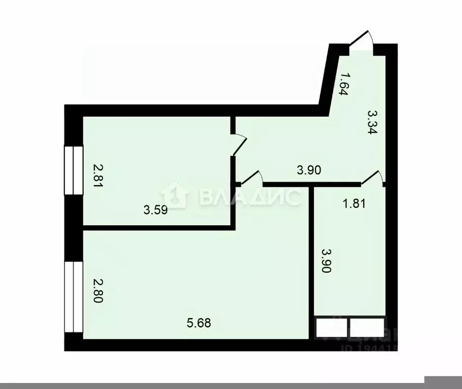 1-к кв. Москва пос. Коммунарка, ул. Фитаревская, 19к1 (43.2 м) - Фото 2