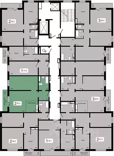 Студия Красноярский край, Красноярск Судостроительная ул., 29Е (52.1 ... - Фото 2