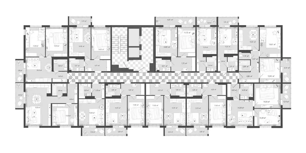 2-комнатная квартира: Томск, улица Войкова, 51с7 (43.95 м) - Фото 2