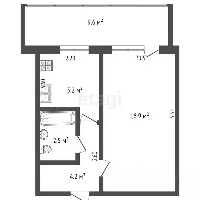 1-к кв. Хабаровский край, Комсомольск-на-Амуре Пионерская ул., 63 ... - Фото 2