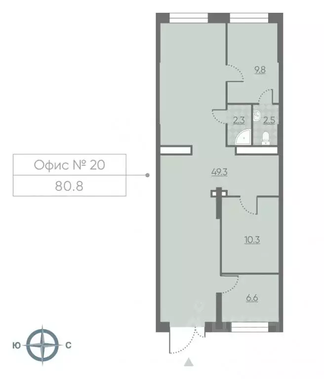 Помещение свободного назначения в Москва 2-й этап тер., Лучи жилой ... - Фото 1
