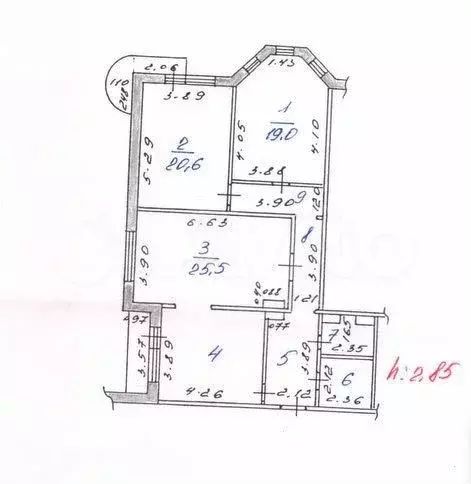 3-к. квартира, 112,9 м, 4/16 эт. - Фото 0