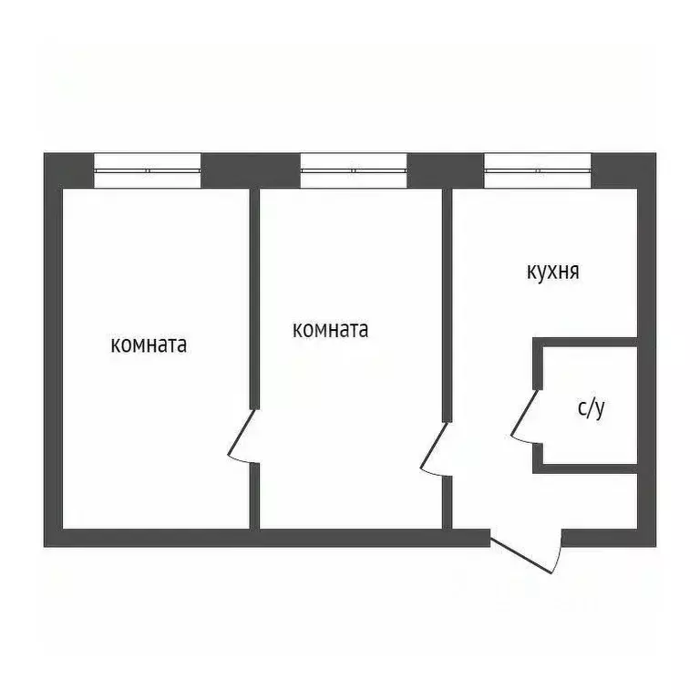 2-к кв. Красноярский край, Красноярск имени газеты Красноярский ... - Фото 1