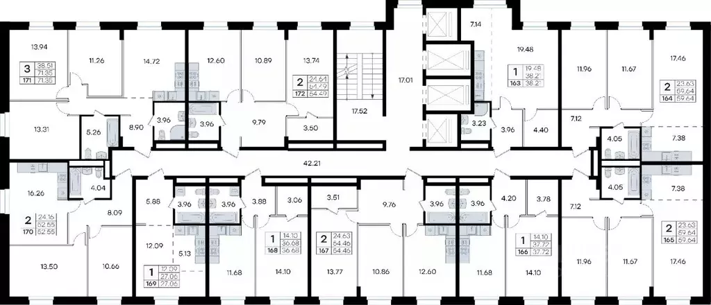 2-к кв. Приморский край, Владивосток ул. Тухачевского, 80 (54.46 м) - Фото 1