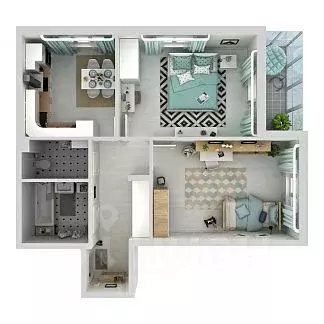 2-к кв. Липецкая область, Липецк Минская ул., 4Вк2 (61.1 м) - Фото 1