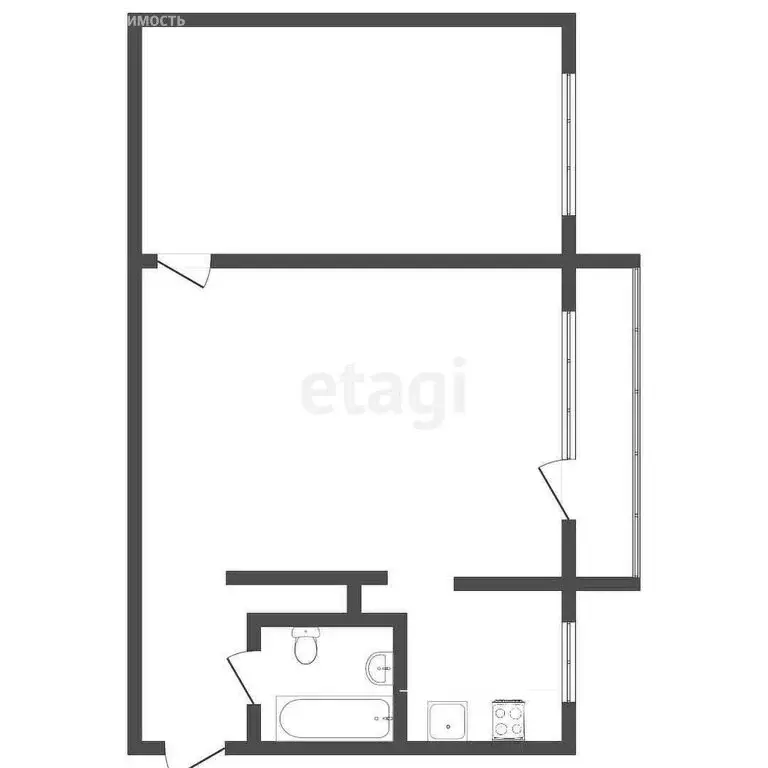 2-комнатная квартира: Улан-Удэ, улица Жердева, 60 (46.8 м) - Фото 1