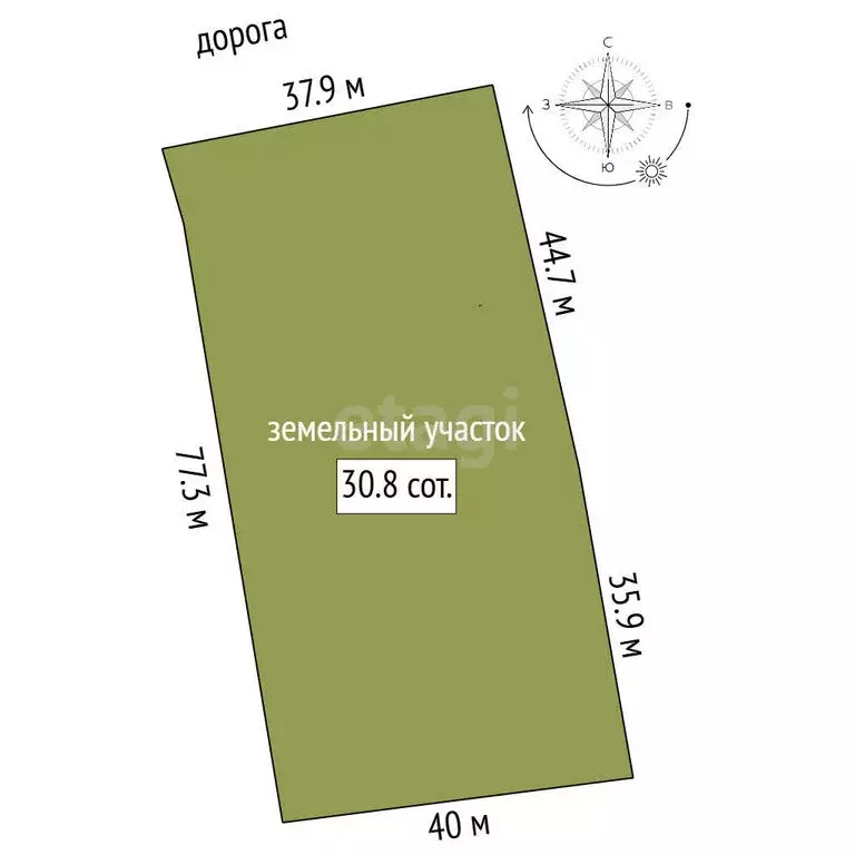 Участок в Лужский район, деревня Ретюнь (30.8 м) - Фото 1