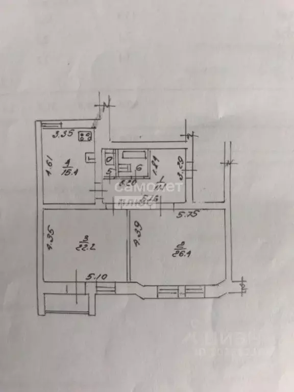2-к кв. Липецкая область, Липецк Депутатская ул., 61Б (80.3 м) - Фото 2