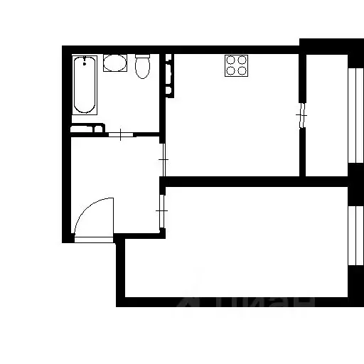 1-к кв. Московская область, Люберцы ул. Юности, 11 (38.0 м) - Фото 2