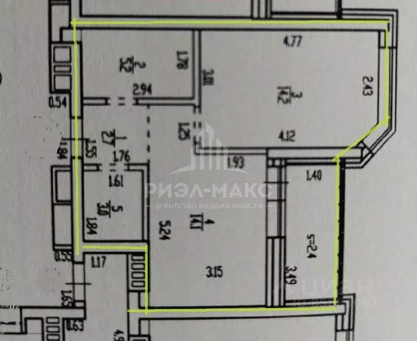 1-к кв. Брянская область, Брянск ул. Имени А.Ф. Войстроченко, 10 (39.2 ... - Фото 2