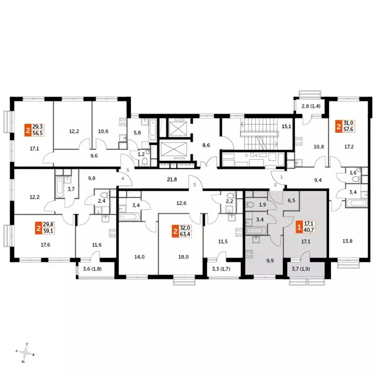 1-к кв. Московская область, Ленинский городской округ, пос. Развилка ... - Фото 2