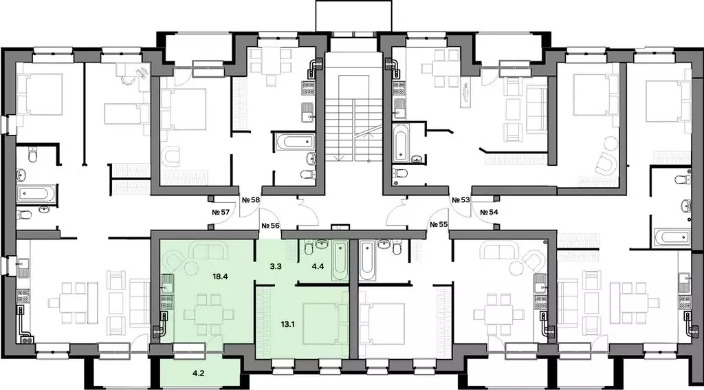 1-комнатная квартира: Ярославль, улица Шевелюха, 130 (43.5 м) - Фото 2