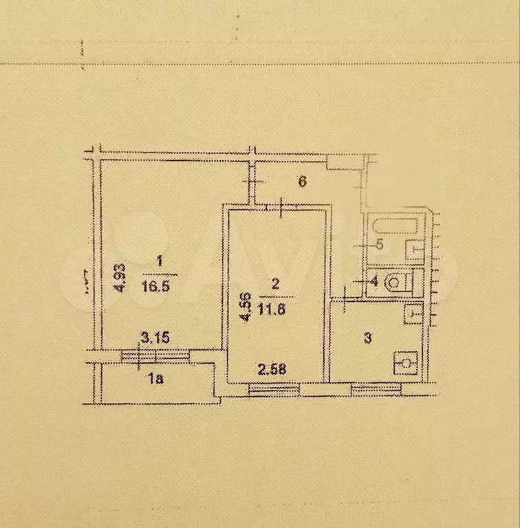 2-к. квартира, 42,9 м, 7/9 эт. - Фото 0