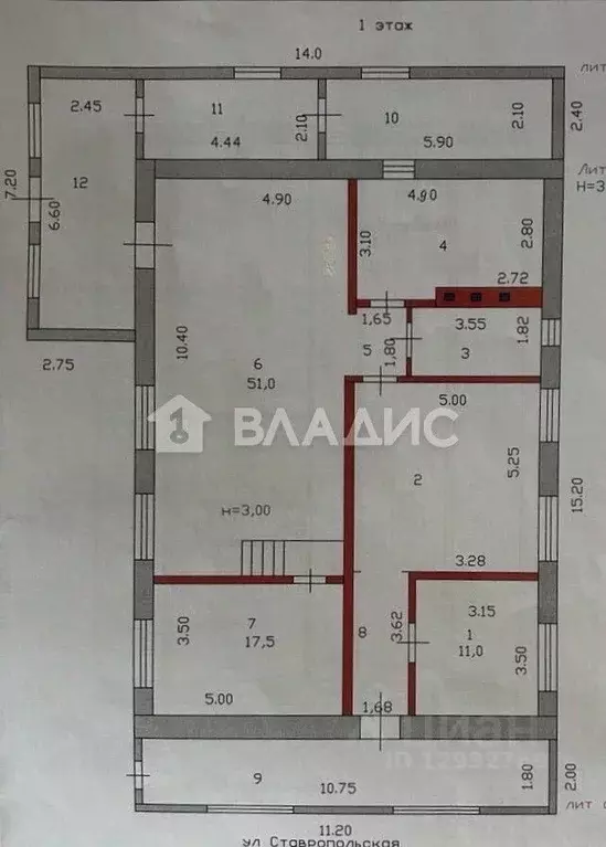 Дом в Пензенская область, Пенза Ставропольская ул., 19 (231 м) - Фото 2