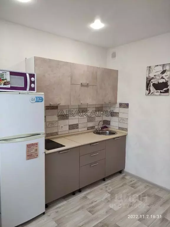 1-к кв. Красноярский край, Красноярск ул. Кутузова, 87б (33.0 м) - Фото 0