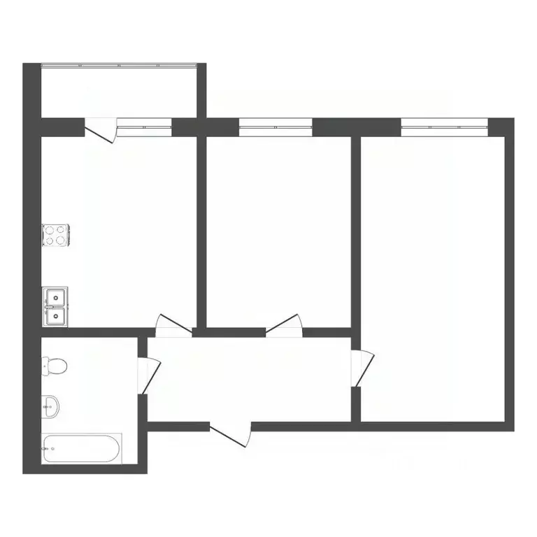 2-к кв. Тюменская область, Тюмень ул. Червишевский Тракт, 47к2 (52.4 ... - Фото 0