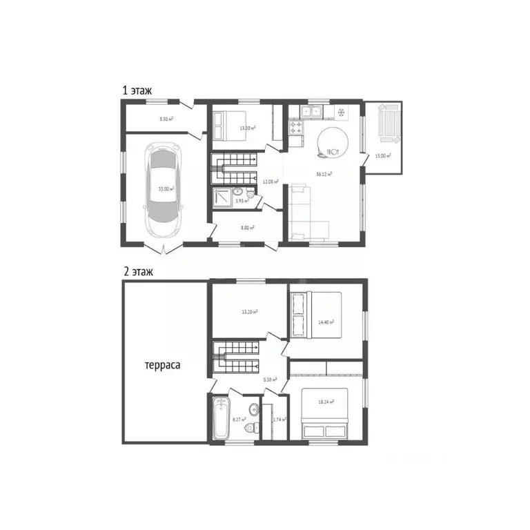 Дом в Брянская область, Брянский район, Снежское с/пос, с. Толмачево, ... - Фото 2
