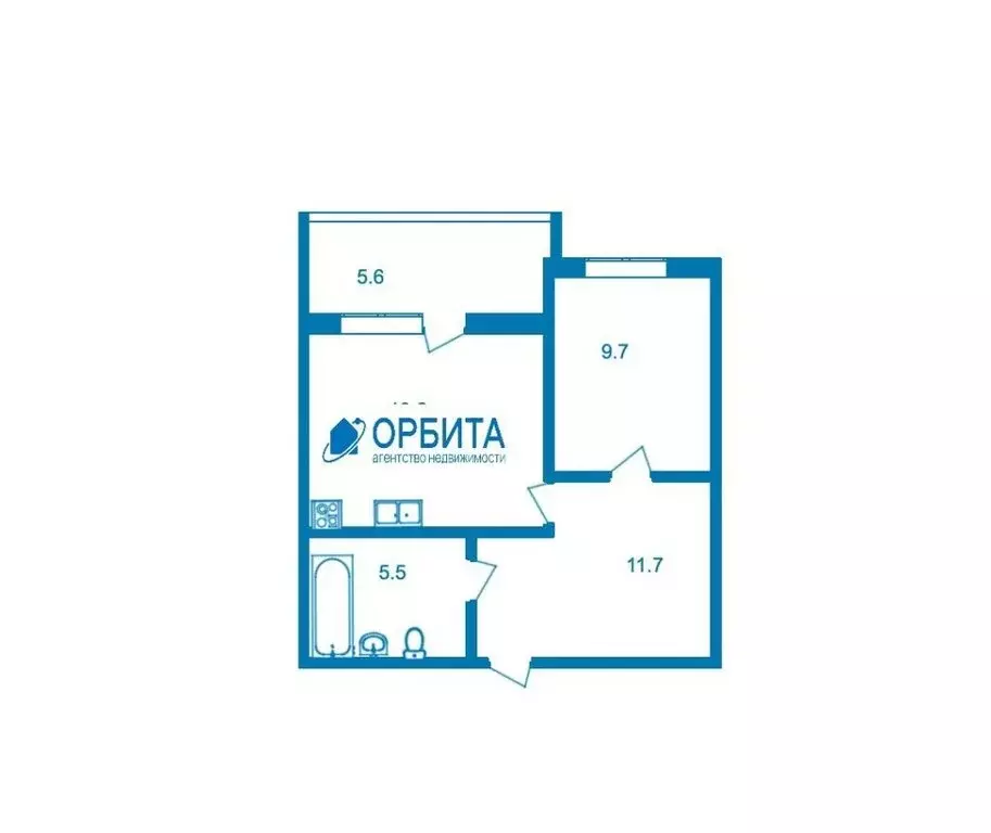 2-комнатная квартира: Тюмень, Широтная улица, 209 (61.3 м) - Фото 1