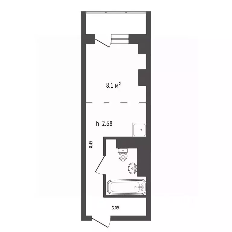 Студия Красноярский край, Красноярск Судостроительная ул., 27В (23.0 ... - Фото 2