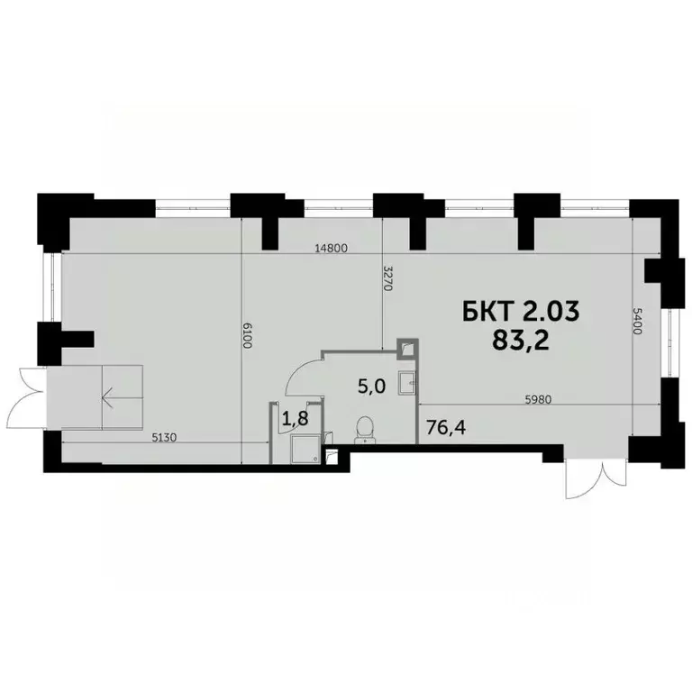 Помещение свободного назначения в Москва ул. Шеногина, 2 (156 м) - Фото 1