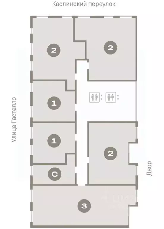 2-к кв. Свердловская область, Екатеринбург ул. Гастелло, 12 (83.66 м) - Фото 2