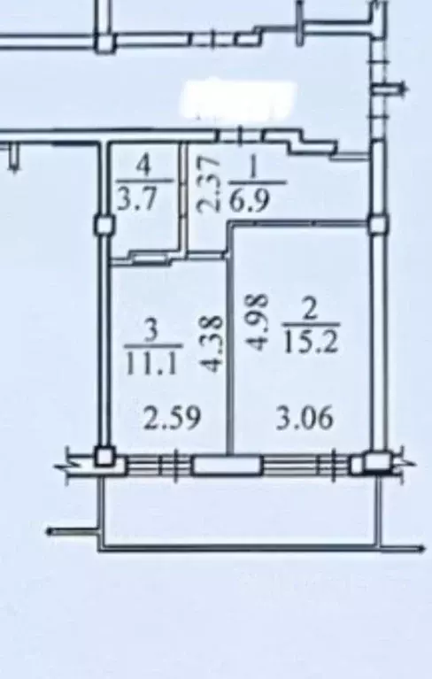 1-к кв. Новосибирская область, Новосибирск Троллейная ул., 21 (37.0 м) - Фото 1