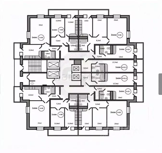 1-к кв. Красноярский край, Красноярск Караульная ул., 39Б (46.0 м) - Фото 1