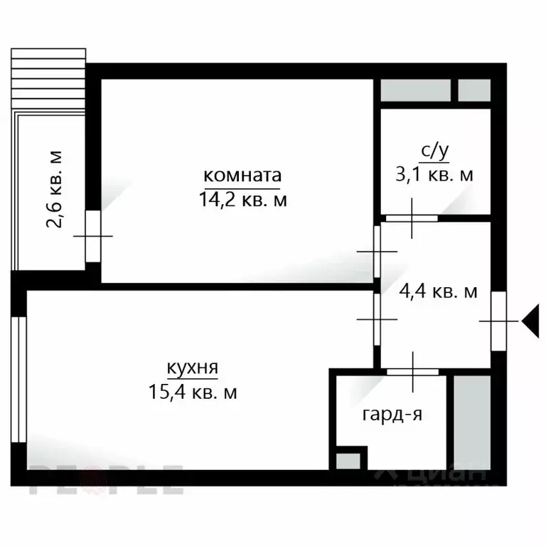 1-к кв. Москва Мантулинская ул., 9к5 (41.0 м) - Фото 1