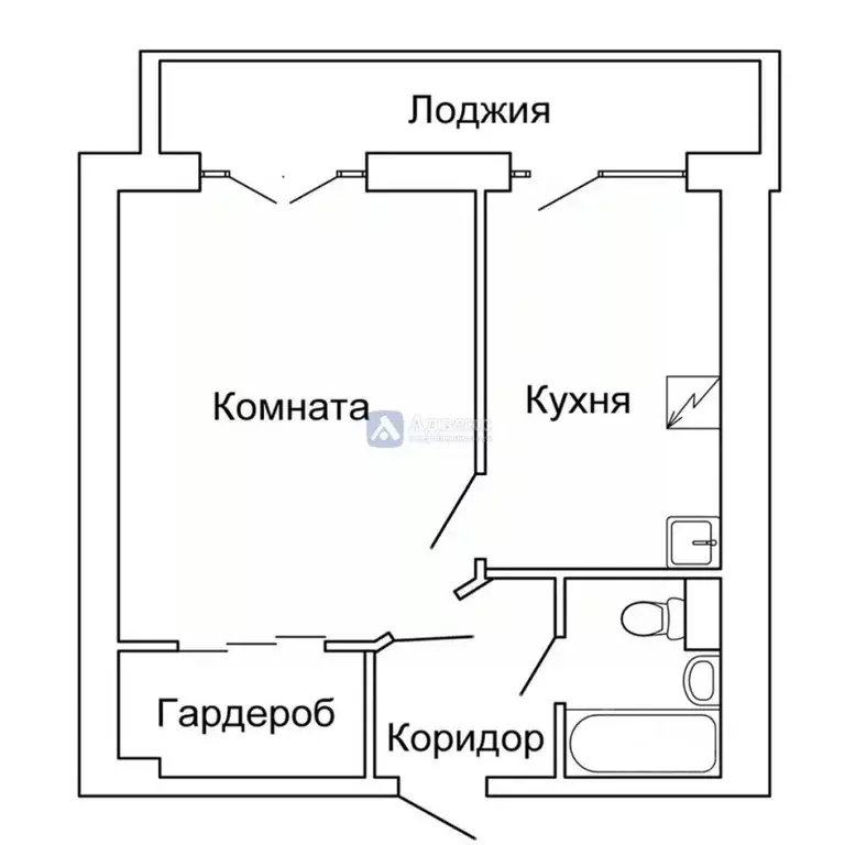 1-к кв. Тюменская область, Тюмень ул. Надира Сагдеева, 4 (27.9 м) - Фото 1