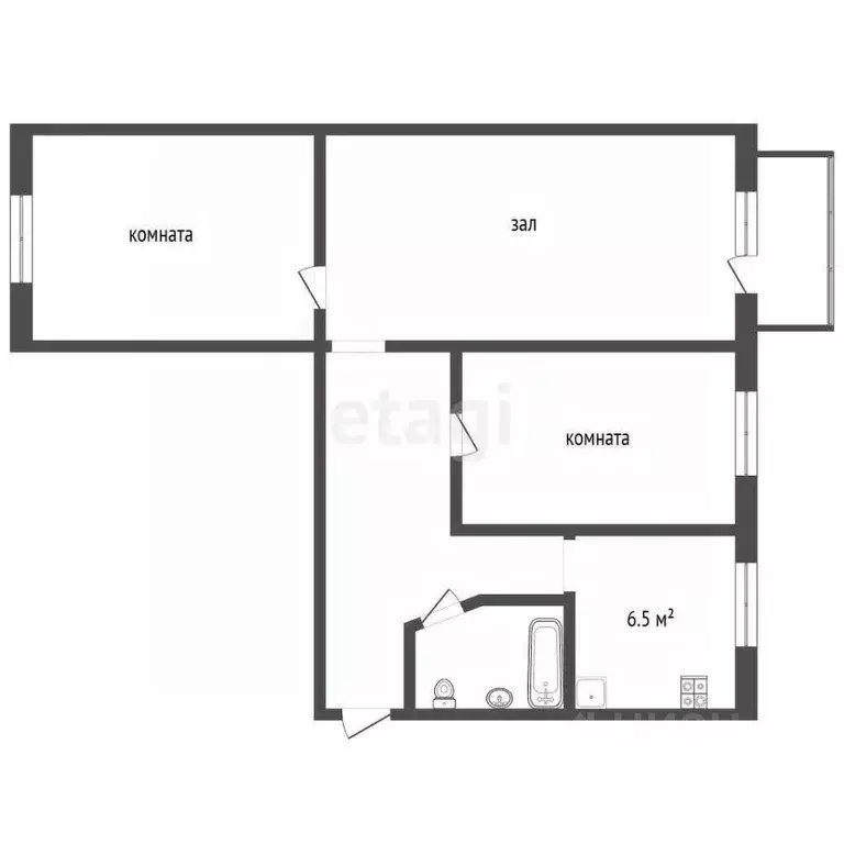 3-к кв. Владимирская область, Муром Орловская ул., 7 (59.2 м) - Фото 1