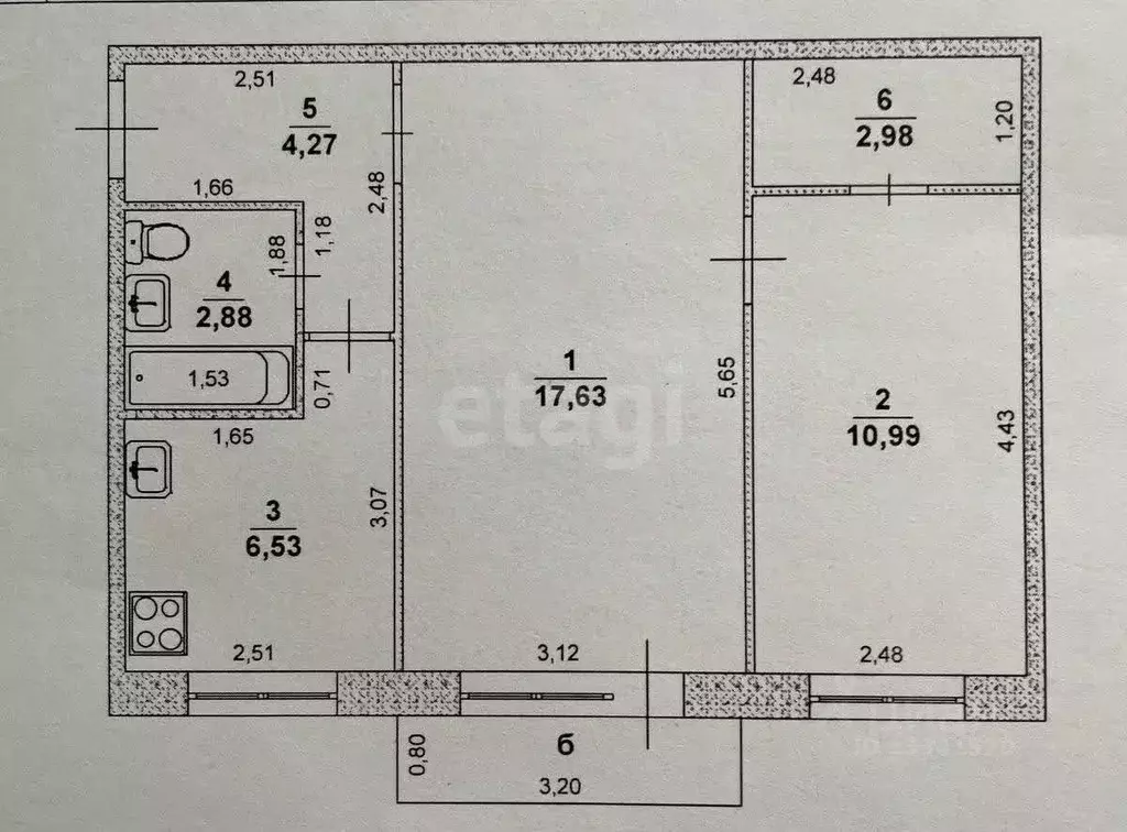 2-к кв. Ульяновская область, Ульяновск ул. Рябикова, 40 (46.1 м) - Фото 2