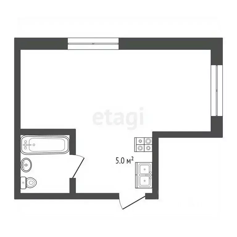 Студия Крым, Ялта муниципальный округ, Восход пгт ул. Авроры, 56 (34.4 ... - Фото 2