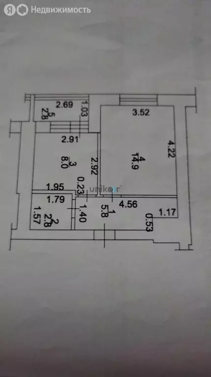 1-комнатная квартира: Миловка, 4 (31.5 м) - Фото 0
