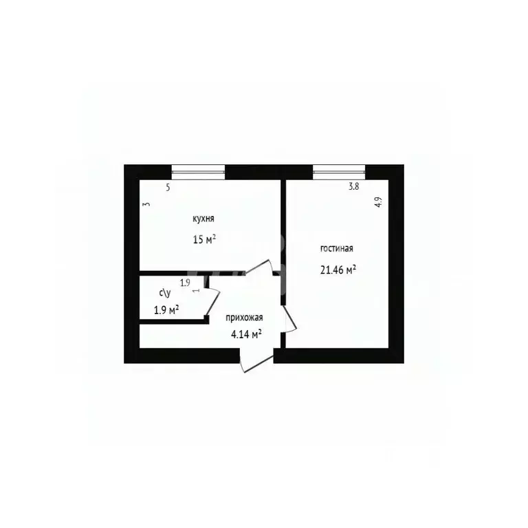 1-к кв. Дагестан, Дербент ул. Предгорная, 5А (44.0 м) - Фото 2