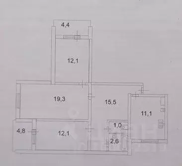 3-к кв. саратовская область, саратов ул. 3-я степная, 13б (78.3 м) - Фото 1