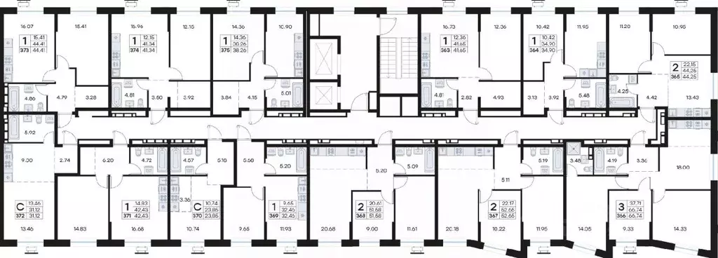 1-к кв. Приморский край, Владивосток Клуб 25 жилой комплекс, 1 (32.46 ... - Фото 2