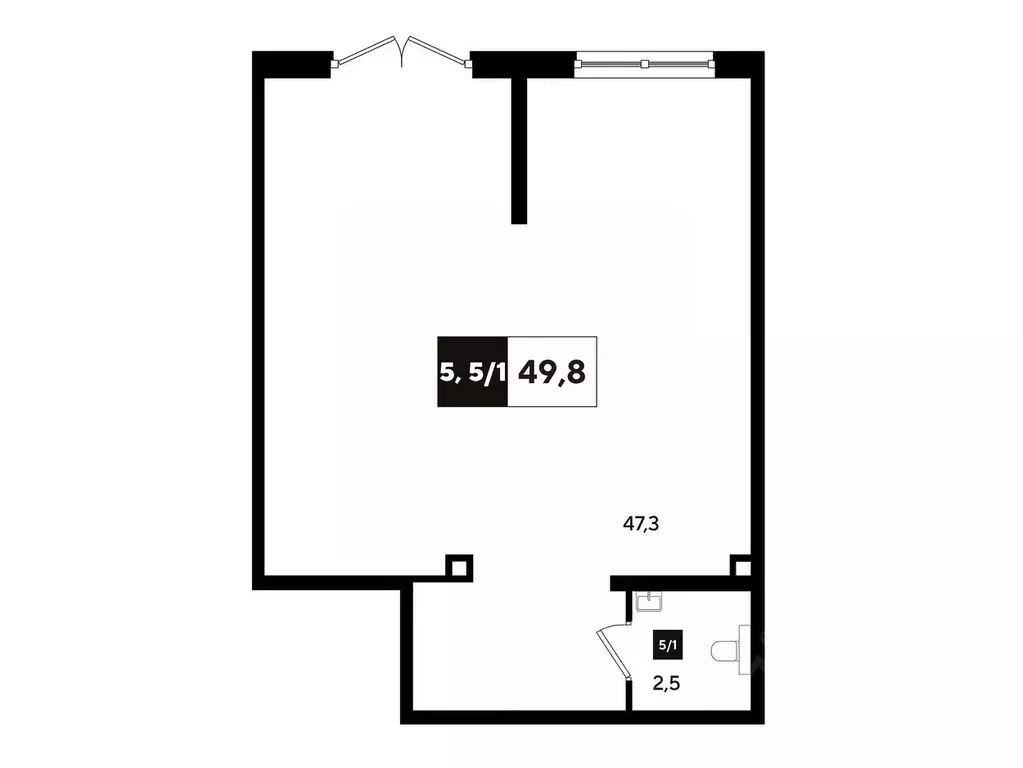 Офис в Краснодарский край, Краснодар ул. Анны Ахматовой, 6/1 (51 м) - Фото 1