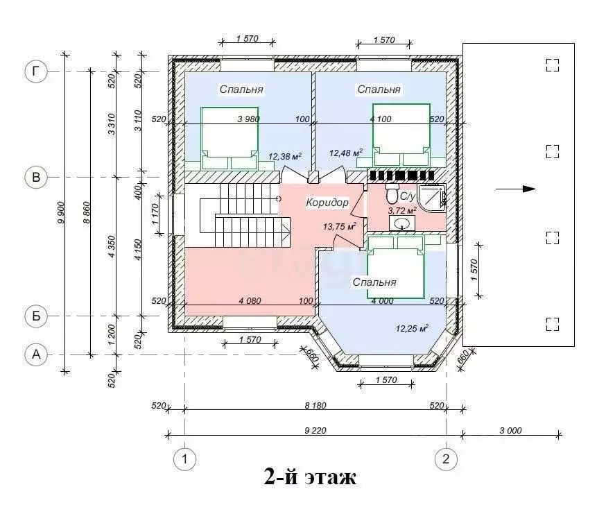 Дом в Тульская область, Тула городской округ, пос. Молодежный, ... - Фото 2