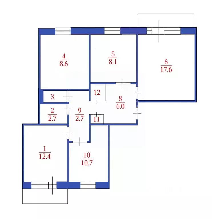 4-к кв. Кемеровская область, Кемерово Ленинградский просп., 30 (73.9 ... - Фото 2