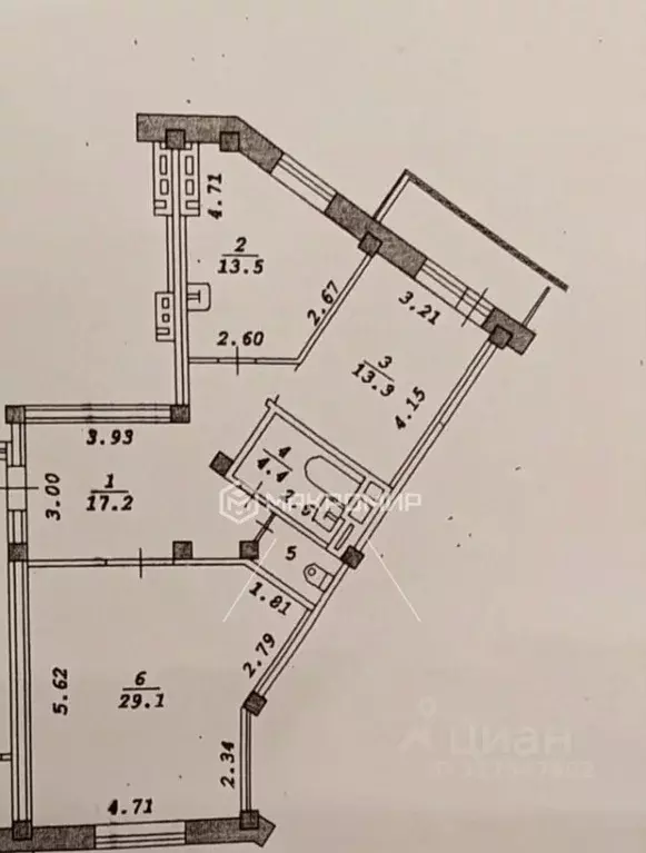 2-к кв. Новосибирская область, Новосибирск Военная ул., 9/1 (80.0 м) - Фото 0
