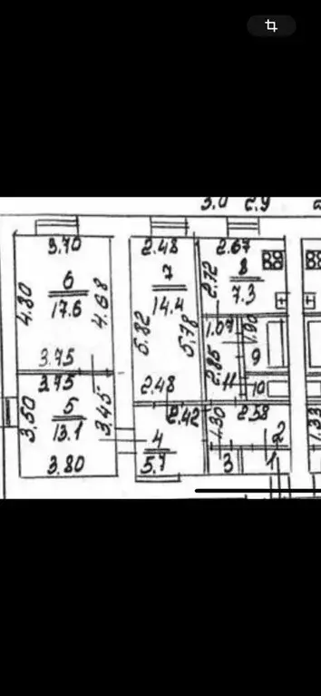 Доля в 3-к. квартире, 70,6 м, 2/4 эт. - Фото 0
