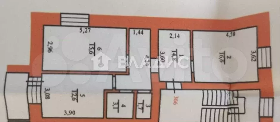 2-к. квартира, 60,7 м, 3/10 эт. - Фото 0