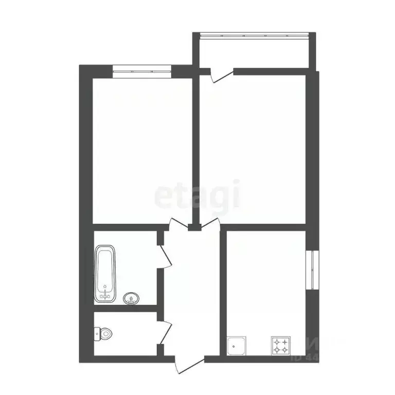 2-к кв. Смоленская область, Смоленск ул. 12 лет Октября, 13/1 (45.6 м) - Фото 1