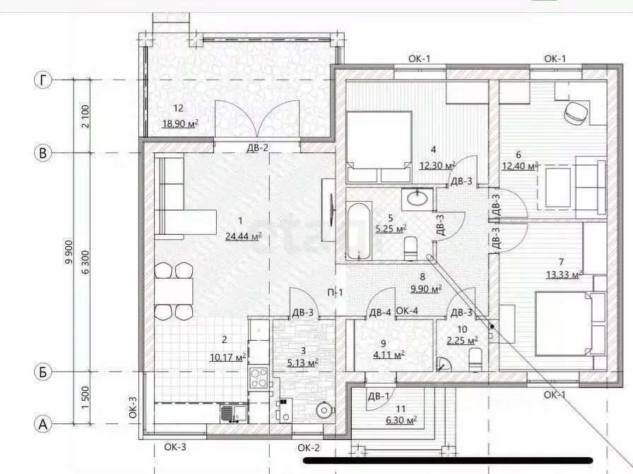 Дом в Белгородская область, Белгородский район, Дубовское с/пос, пос. ... - Фото 2