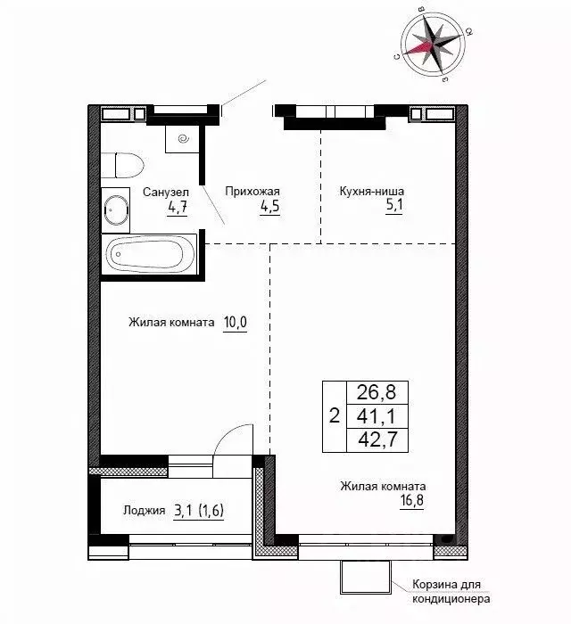 2-к кв. Приморский край, Надеждинский район, пос. Новый ул. Ленина, ... - Фото 1